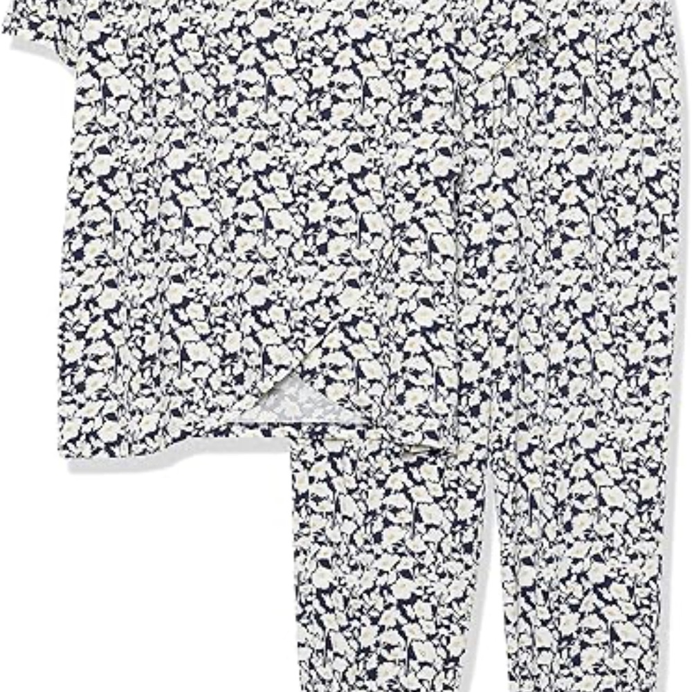 Maternity & Nursing Pajamas Amazon Essentials Floral Print Two-Piece - Picture 3 of 11